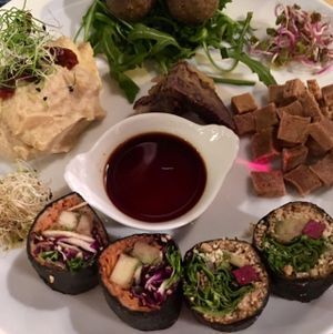 selection of raw appetisers at Ecru in Rome