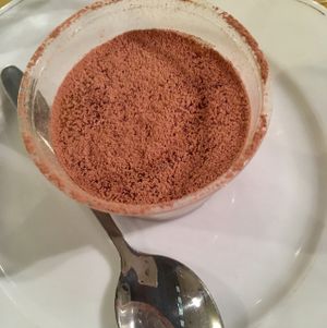 raw tiramisù  at Ecru in Rome