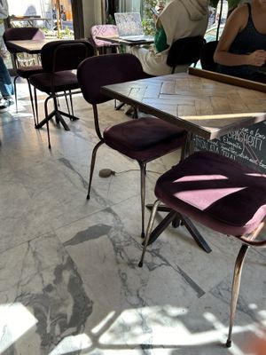 Comfy chairs!  at Ecru in Rome