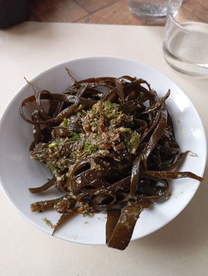 Seaweed spaghetti - this was better than I expected! at Ecru in Rome