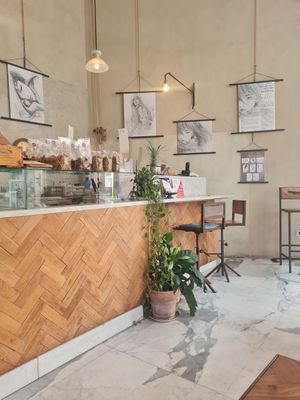 Inside space at Ecru in Rome