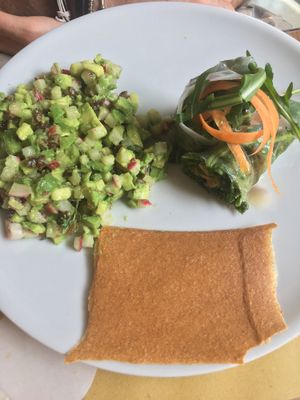 avocado tartare at Ecru in Rome