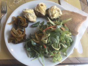 Shitake’s plate at Ecru in Rome