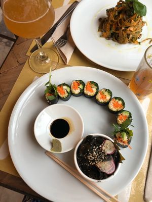 Raw sushi at Ecru in Rome