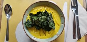 Pumpkin Soup at Ecru in Rome