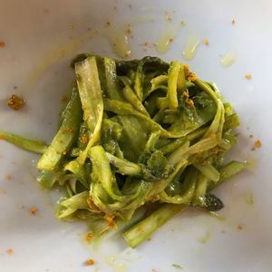 Asparagus spaghetti  at Ecru in Rome