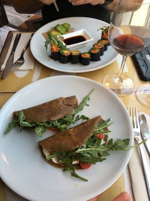 Sushi and Crepe at Ecru in Rome