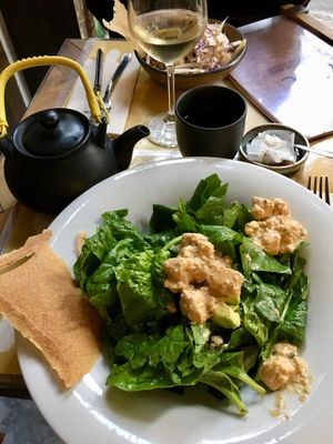 Protein salad at Ecru in Rome