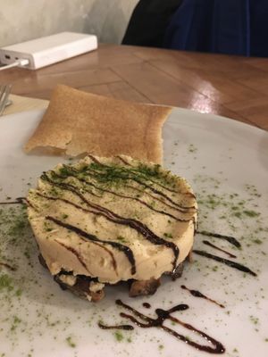 Celeriac hummus. Yummy. at Ecru in Rome