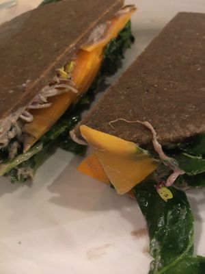 Raw burger. at Ecru in Rome