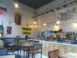 Super nice decor at Ecru in Rome