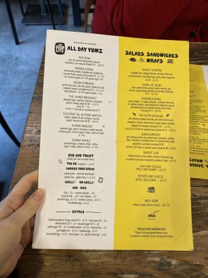 Menu continued  at The Good Life Eatery in South West London