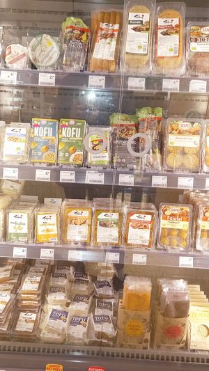 tofu etc. at SuperBioMarkt - Gerresheim in Dusseldorf
