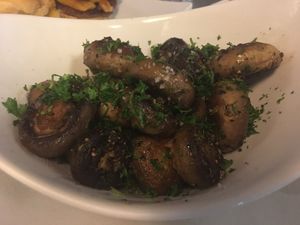 Garlic mushrooms - really tasty at Nokturne in Houston