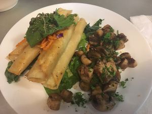 Was ok- need to have some vegan sour cream at Nokturne in Houston