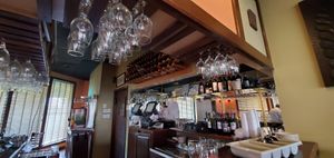 Behind the counter at Sangam Indian Cuisine in Cornelius