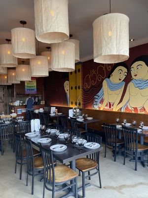 Very cute inside the veganic thai cafe  at Veganic Thai Cafe in San Diego