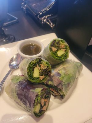 garden wrap, so fresh! at Veganic Thai Cafe in San Diego