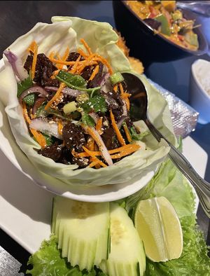   at Veganic Thai Cafe in San Diego