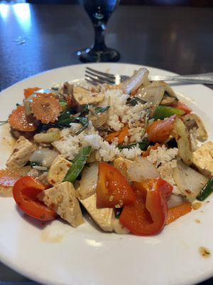   at Veganic Thai Cafe in San Diego