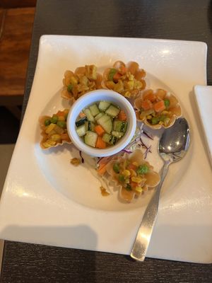 Gold flavors  at Veganic Thai Cafe in San Diego