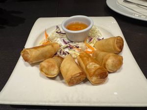 Thai Spring Rolls at Veganic Thai Cafe in San Diego