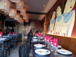 Inside at Veganic Thai Cafe in San Diego