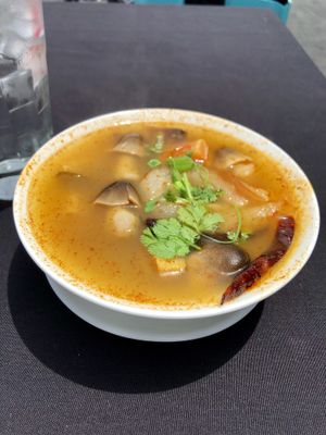 Potak soup  at Veganic Thai Cafe in San Diego