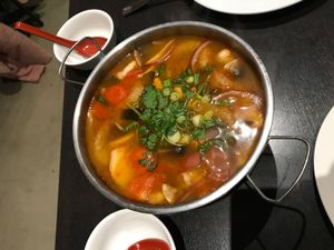 Potak soup at Veganic Thai Cafe in San Diego