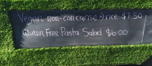 Chalkboard  at Nature's Nosh - Food Trailer in Edithvale