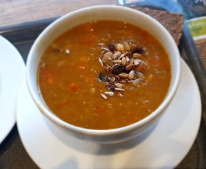 "Orientalischer Eintopf" vegan at Landwege - Bio Markt Ziegelstrasse in Luebeck