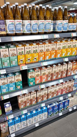 Vegan plant based drinks at Landwege - Bio Markt Ziegelstrasse in Luebeck