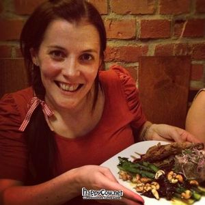 Me with my main course.  So delicious! at Zest in Leipzig