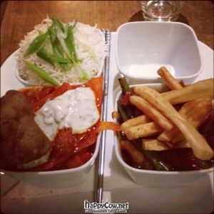 Selection of curries. at Zest in Leipzig