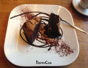 Soya Chocolate Fudge Brownie at Zest in Leipzig at Zest in Leipzig