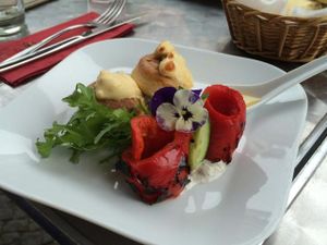 Yummy entree at Zest in Leipzig