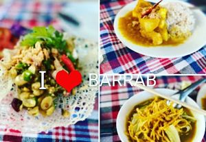 Vegetarian​ set at Barrab in Chiang Rai