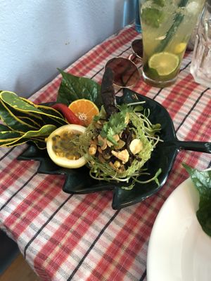 Yea leaf salad   at Barrab in Chiang Rai