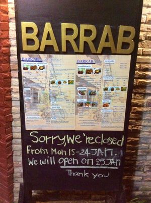Barrab will open at new location at 3/2 Soi Sang-Kaew, Trirat Road, Muang District, ChiangRai  at Barrab in Chiang Rai