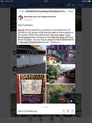 New place is located near Wat Phakaew and Over Brook Hospital  at Barrab in Chiang Rai