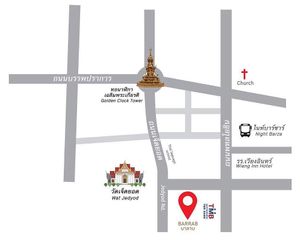 Map at Barrab in Chiang Rai