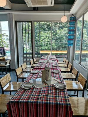 Dinning​ area at Barrab in Chiang Rai