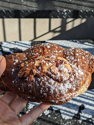 Cornetto aux amandes at Cafe Dei Campi in Montreal