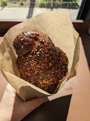 Grain croissant at Cafe Dei Campi in Montreal