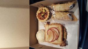 Pastries sample at Cafe Dei Campi in Montreal