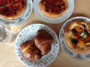 gourmandises sucrées et salées  at Cafe Dei Campi in Montreal