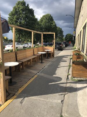 Terrace  at Cafe Dei Campi in Montreal