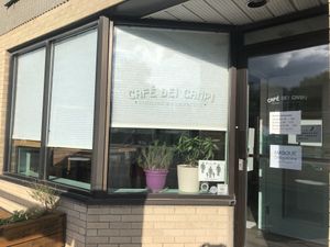 Cafe at Cafe Dei Campi in Montreal