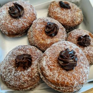 Nutella donuts at Cafe Dei Campi in Montreal