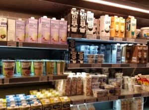Vegan products at Urban Deli in Stockholm